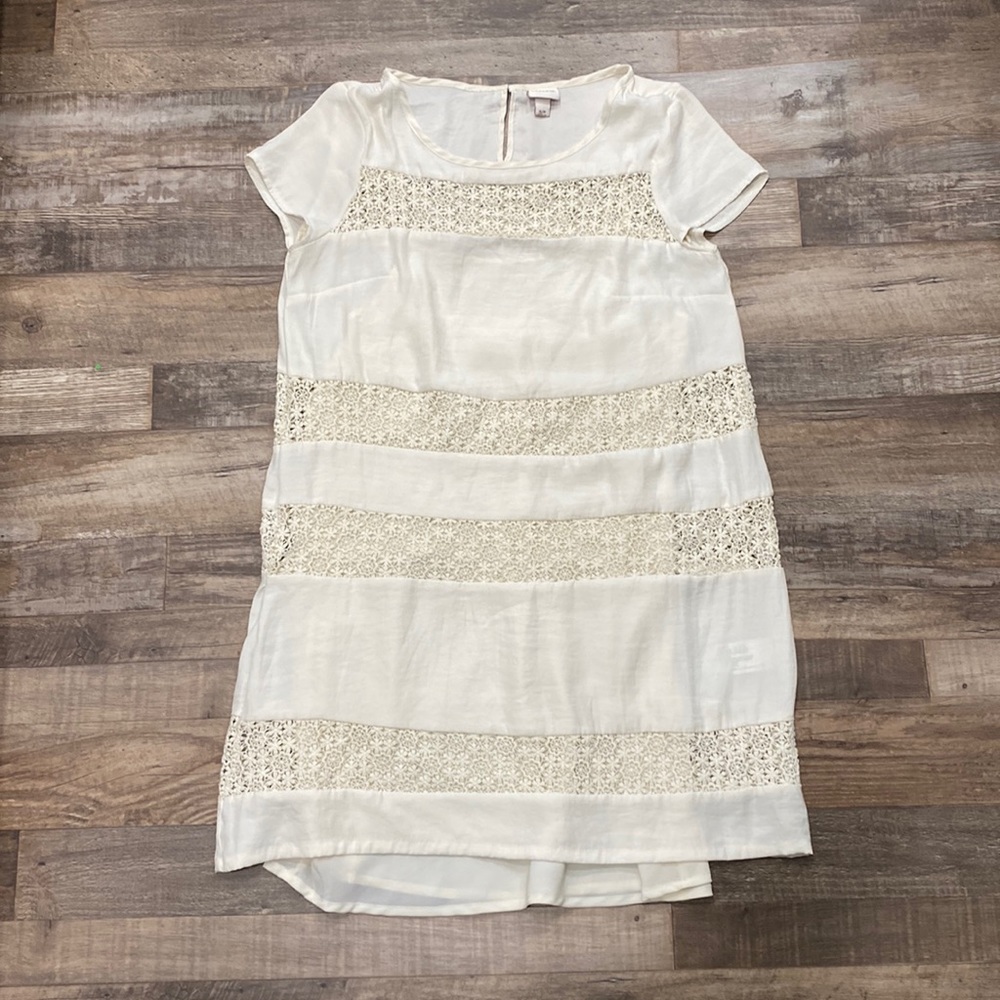 Merona • off white cap sleeve dress